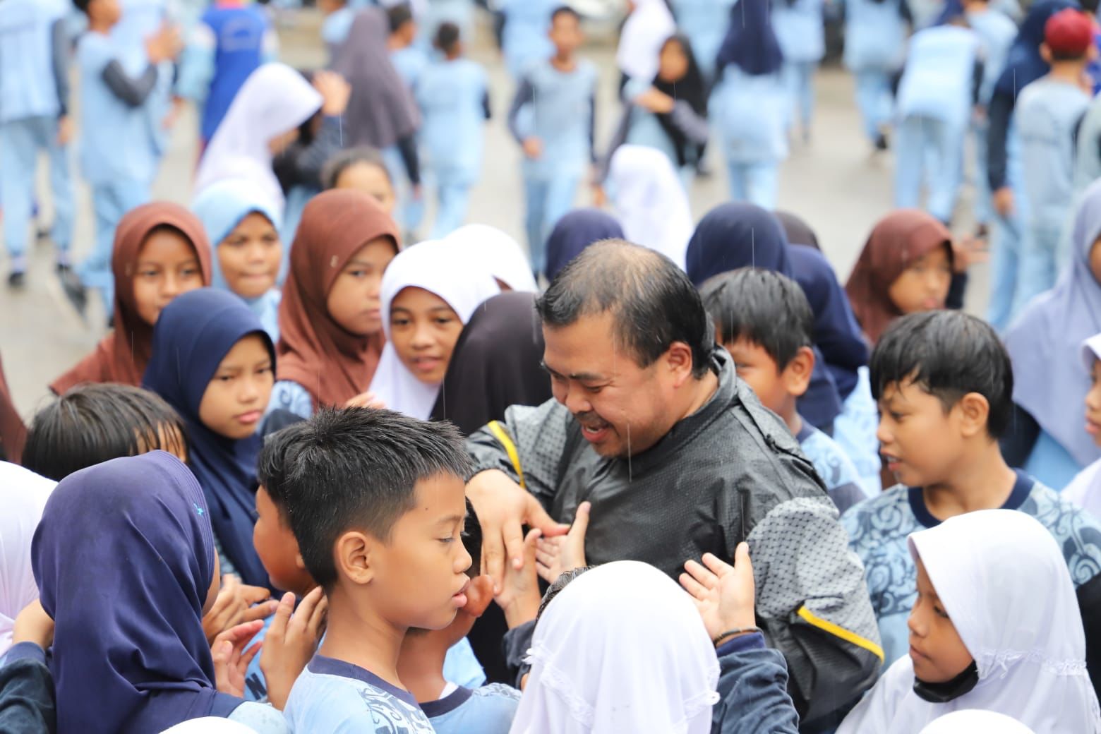 Wakil Wali Kota Bontang Hadiri Senam Pagi dan Podcast Pendidikan Spesial di SDN 001 Bontang Selatan