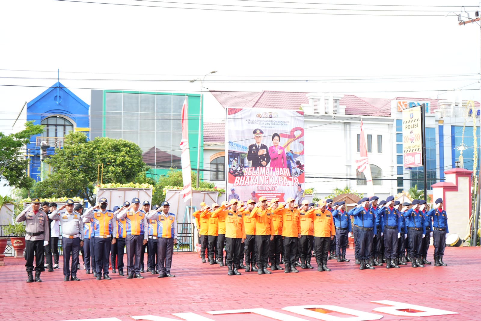 Peringatan HUT ke-78 Bhayangkara di Polres Bontang: Bangun Sinergi untuk Kondusifitas Daerah
