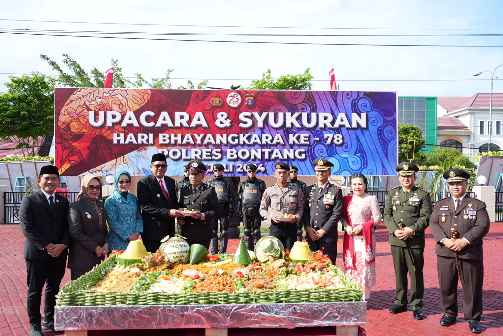 Peringatan HUT ke-78 Bhayangkara di Polres Bontang: Bangun Sinergi untuk Kondusifitas Daerah