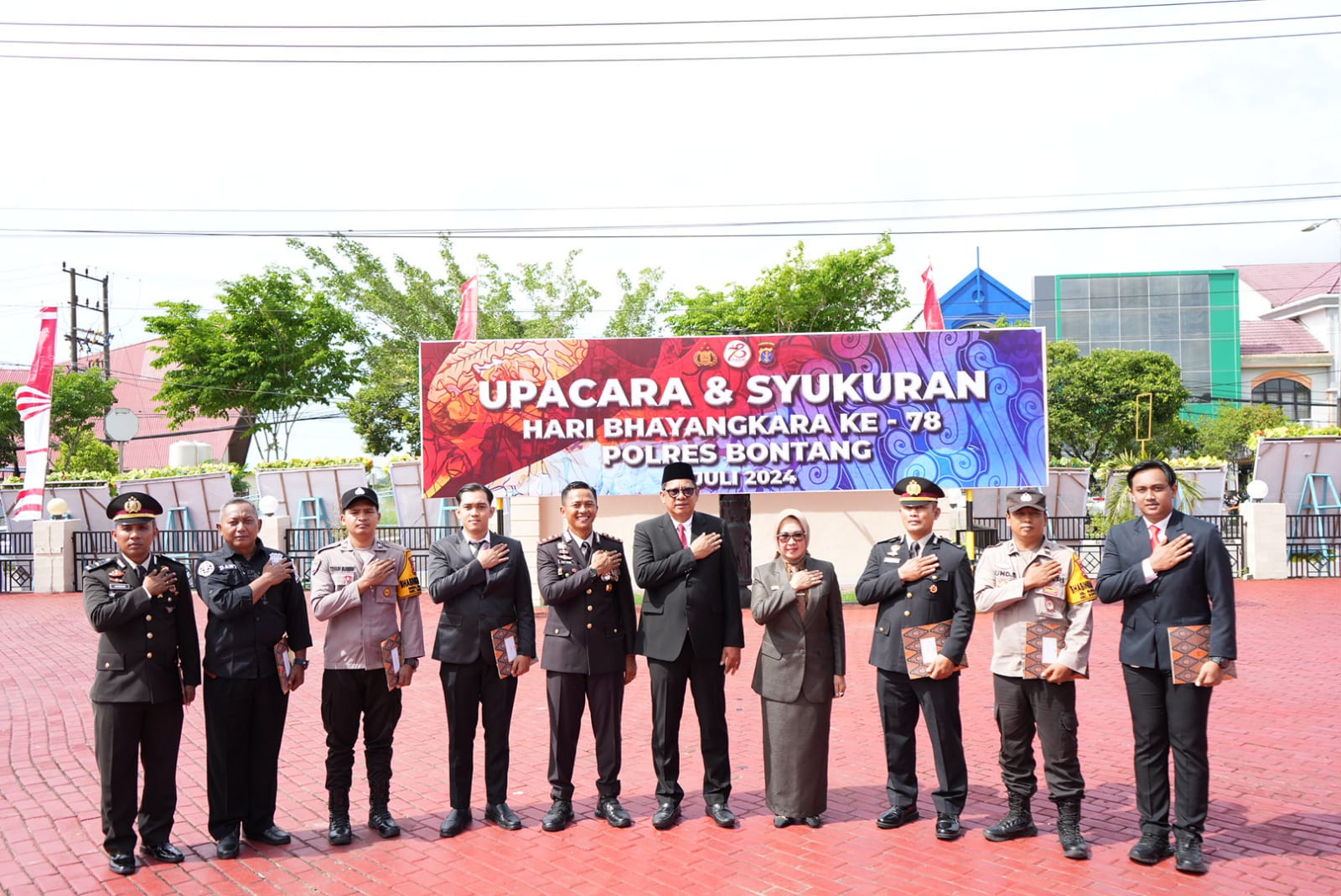 Peringatan HUT ke-78 Bhayangkara di Polres Bontang: Bangun Sinergi untuk Kondusifitas Daerah