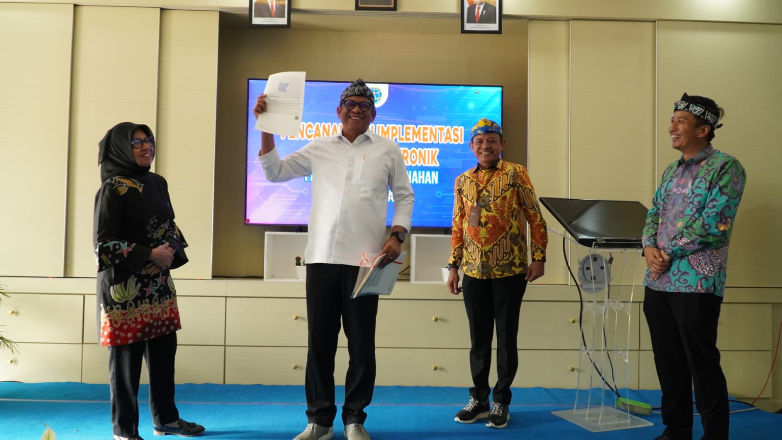 Wali Kota Basri Resmikan Layanan Elektronik BPN Kota Bontang