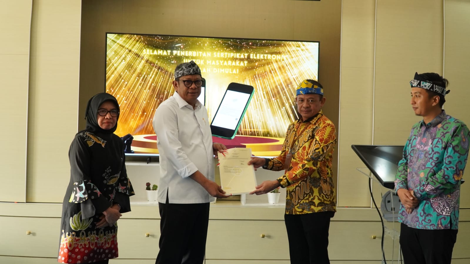 Wali Kota Basri Resmikan Layanan Elektronik BPN Kota Bontang