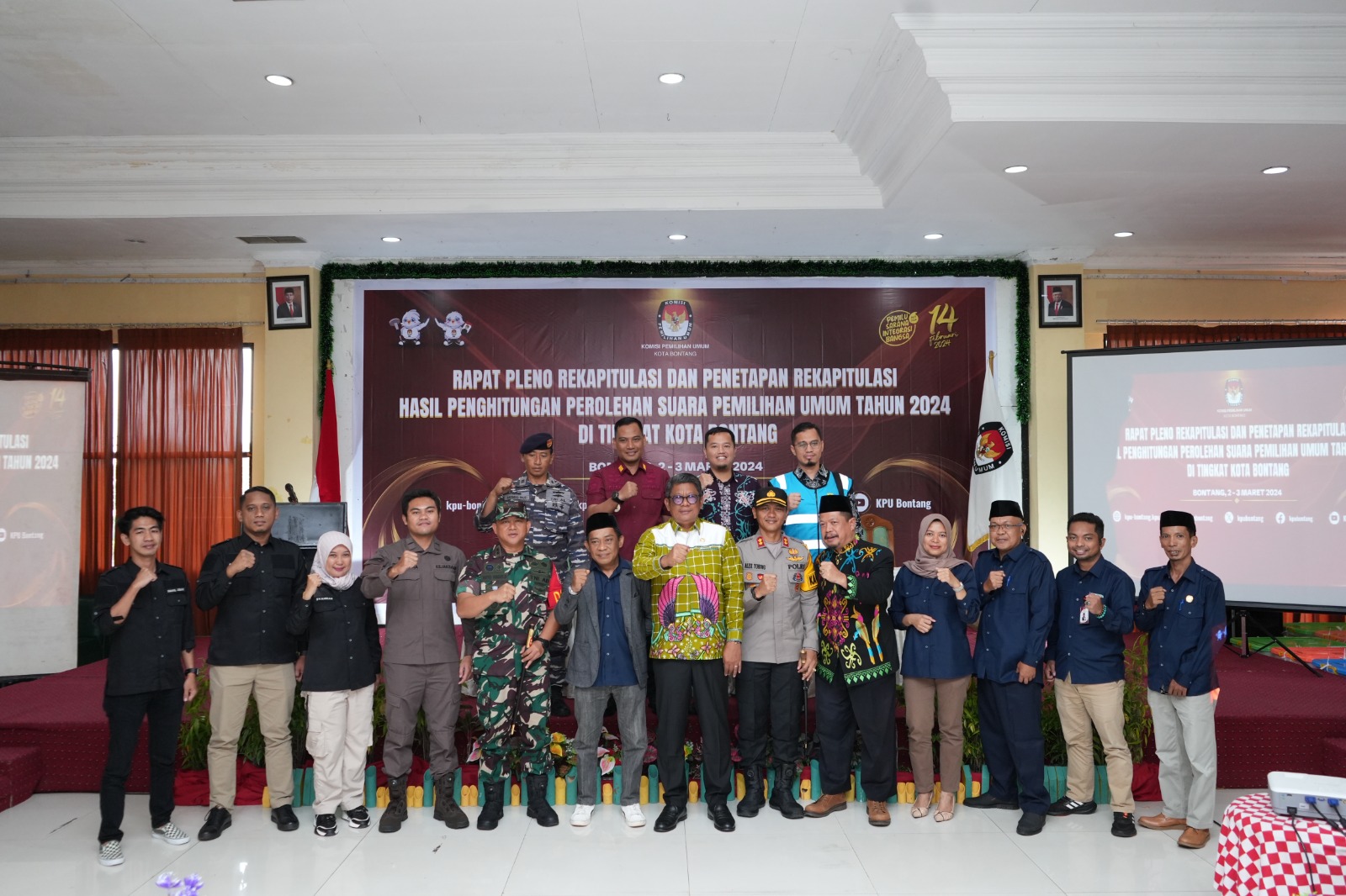 KPU Bontang Laksanakan Rapat Rekapitulasi Hasil Perhitungan Perolehan Suara di Tingkat Kota