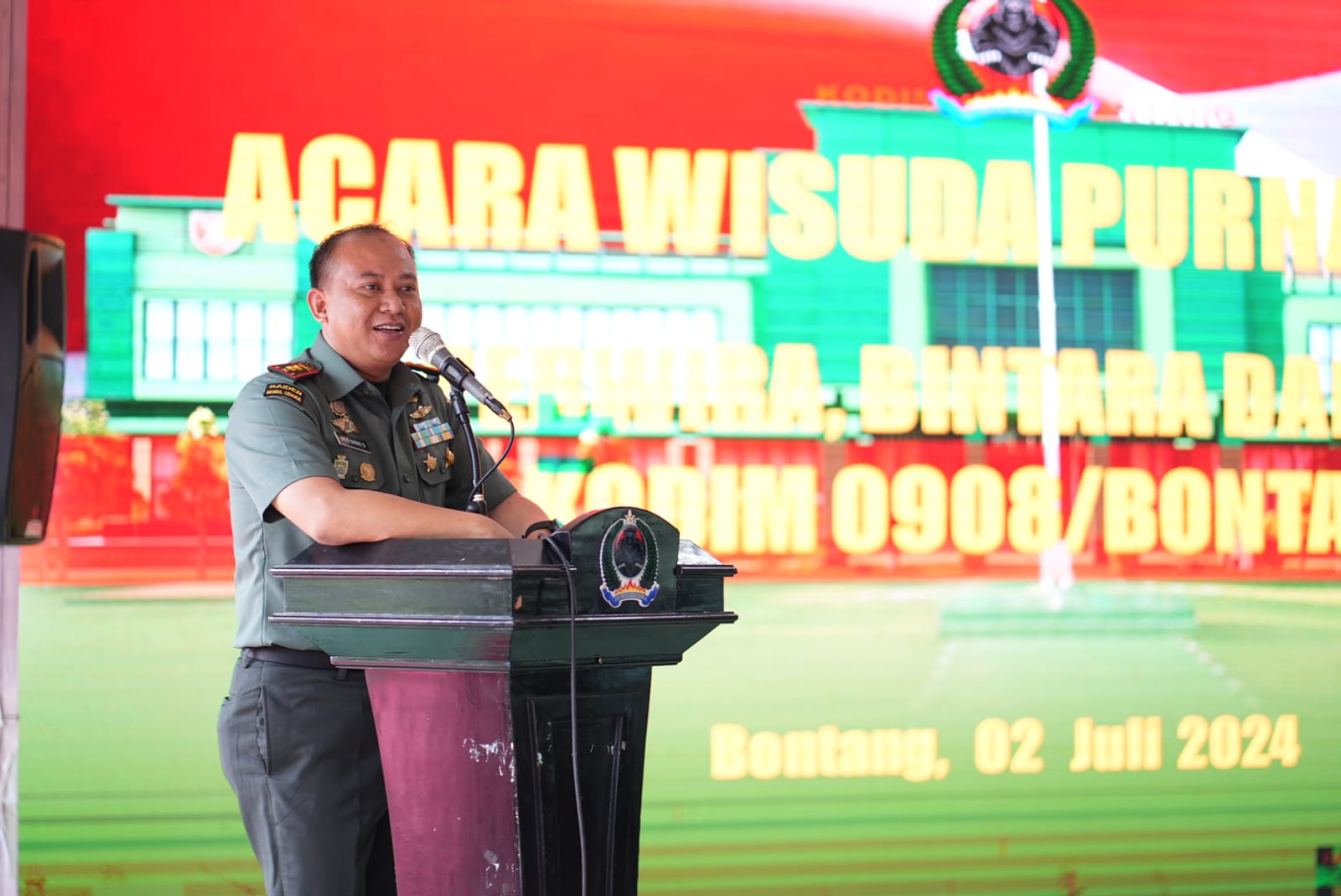 Wisuda Purna Tugas di Kodim 0908 Bontang: Walikota Sebut Persaudaraan Tidak Ada Akhirnya