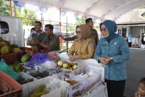 Wawali Bontang Najirah Hadiri dan Tinjau Gerakan Pangan Murah 2023 di Kota Taman