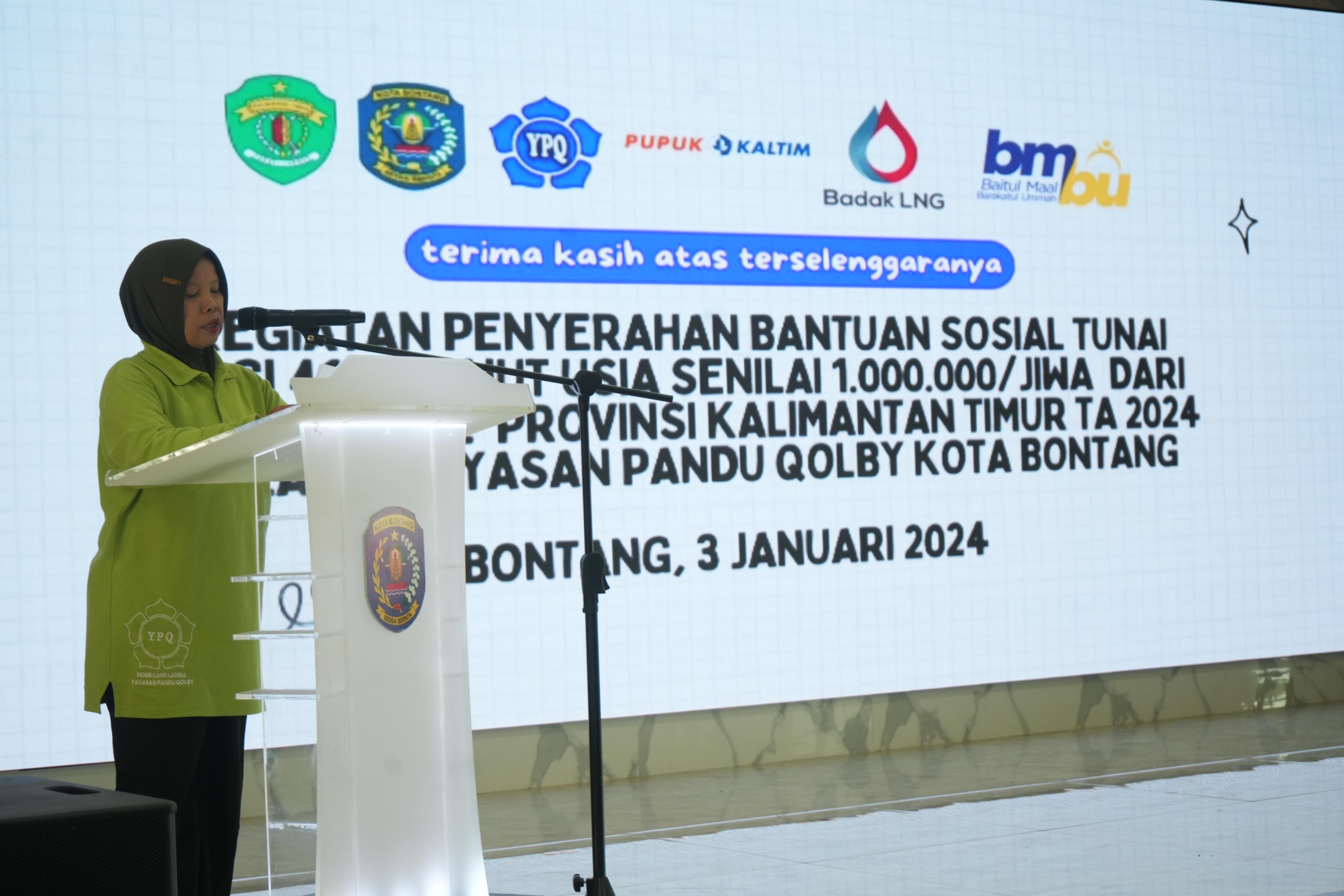 415 Lansia di Kota Bontang Terima Bansos Tunai Rp1 Juta: Dukung Kebutuhan Dasar Sehari-hari