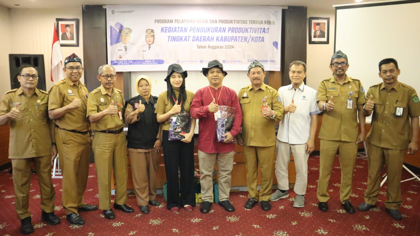 Asisten II Kota Bontang Membuka Program Pelatihan Kerja dan Produktivitas Tenaga Kerja dan Produktivitas Tingkat Daerah 2024
