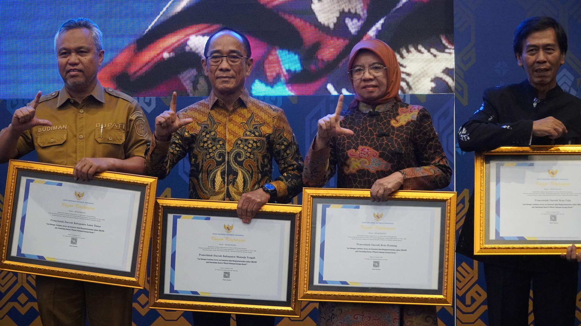 Pemkot Bontang Raih Penghargaan Kota Aktif Srikandi dari ANRI