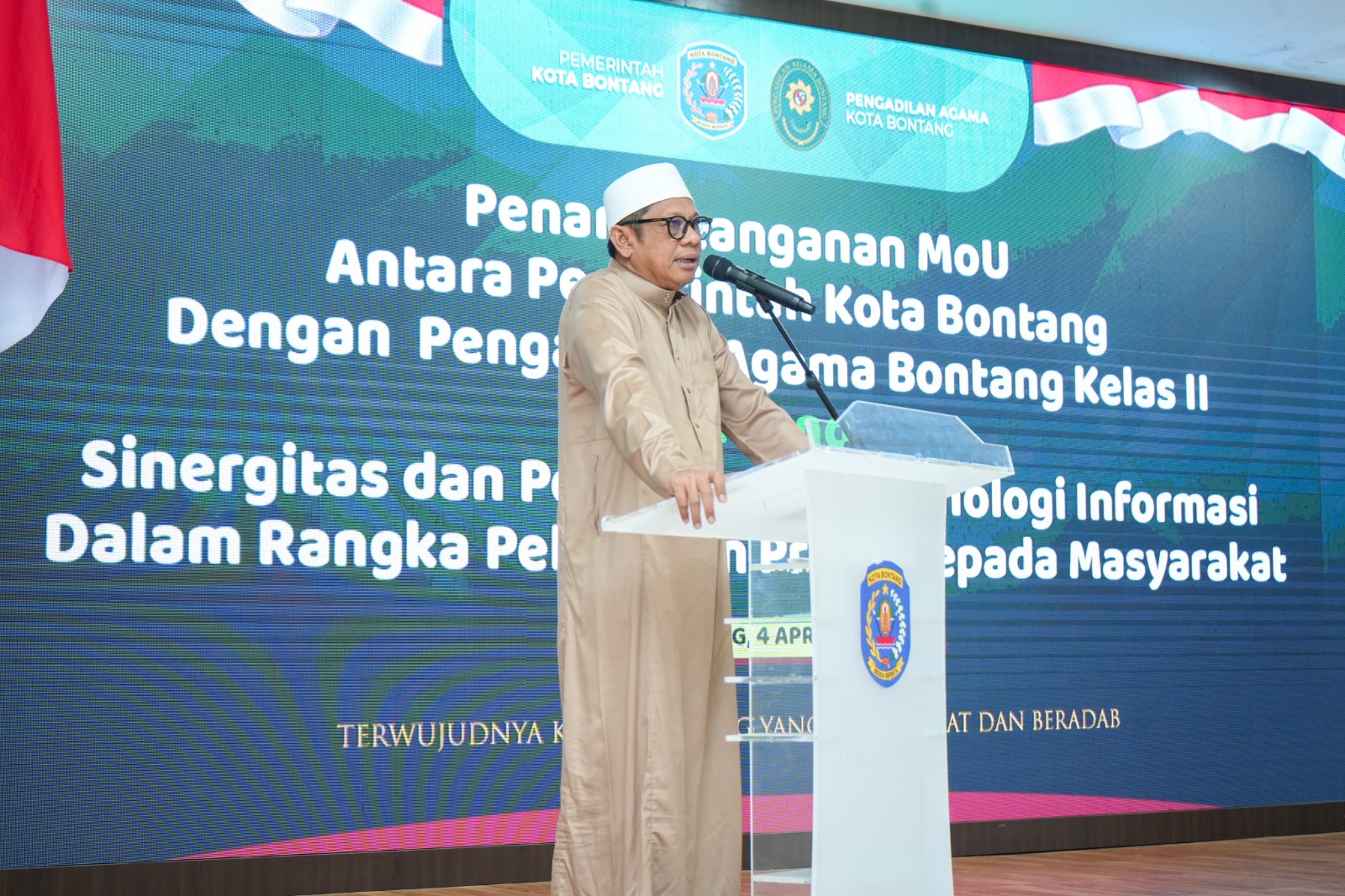 Nota Kesepakatan Pelayanan Prima Ditandatangani Pemkot dan Pengadilan Agama Kelas II Bontang.