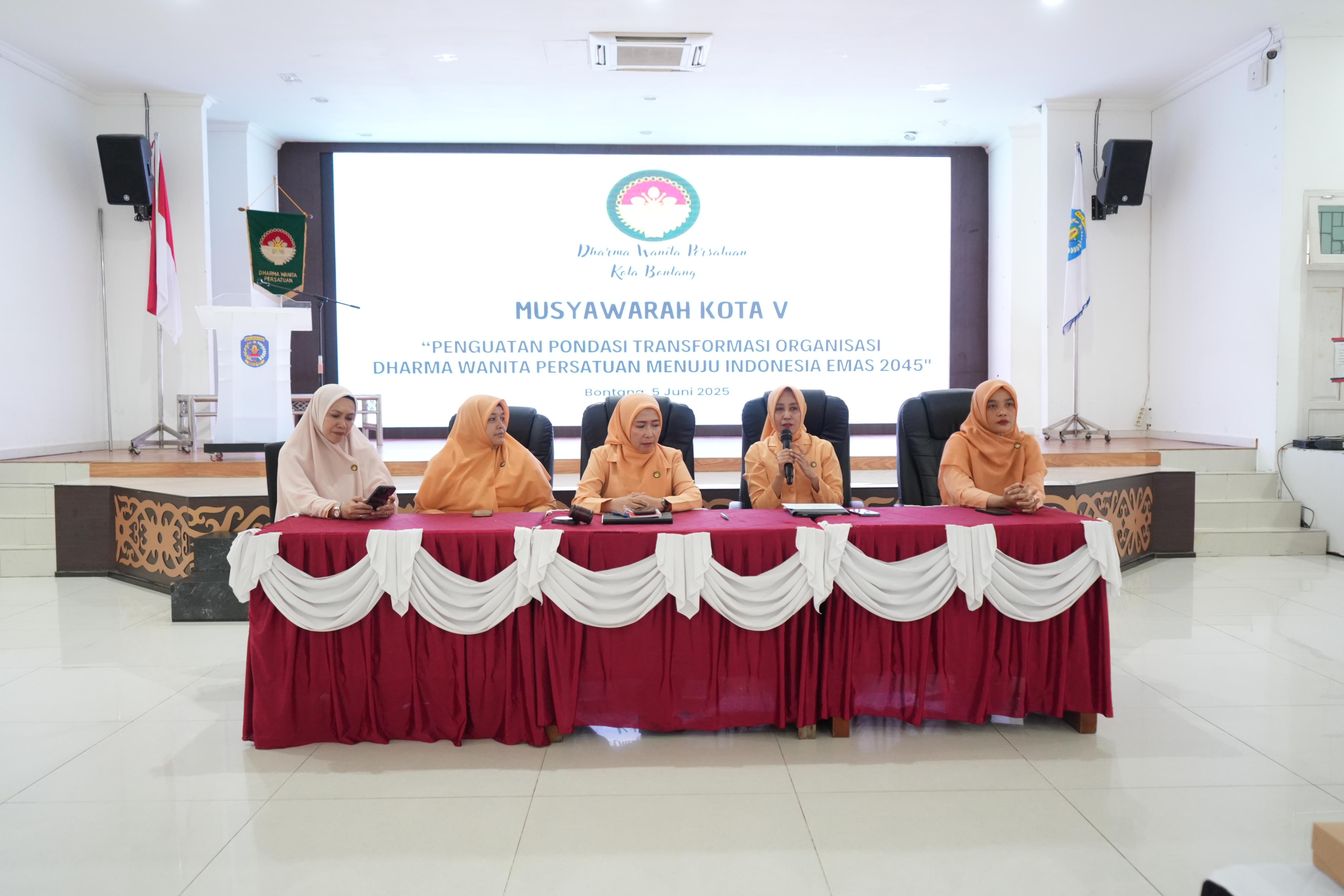 Musyawarah Kota V Dharma Wanita Persatuan Kota Bontang: Momentum Transformasi Menuju Indonesia Emas 2045