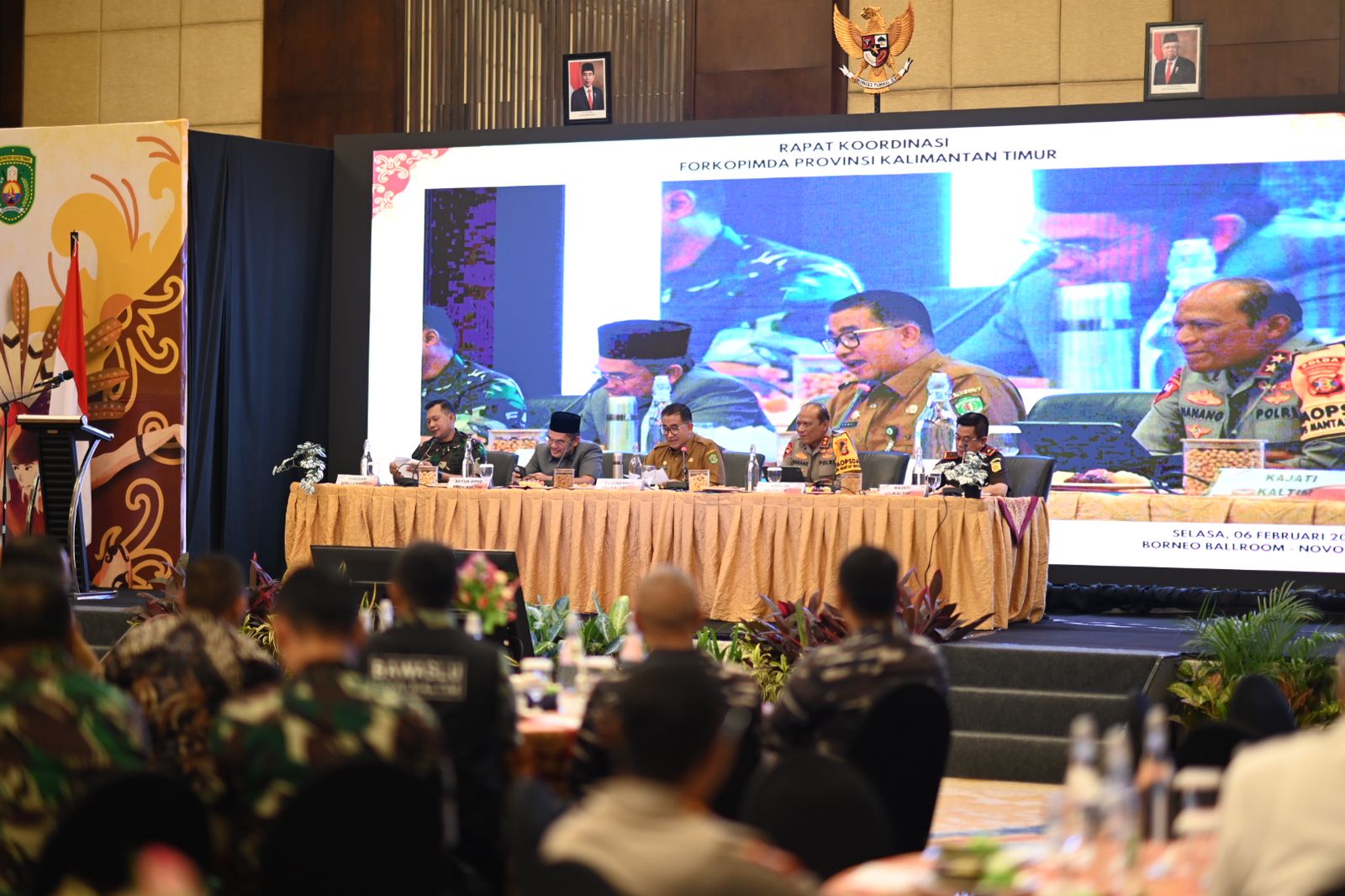 Upaya Sukseskan Pemilu 2024, Walikota Bontang Hadiri Rakor Forkopimda se Kalimantan Timur