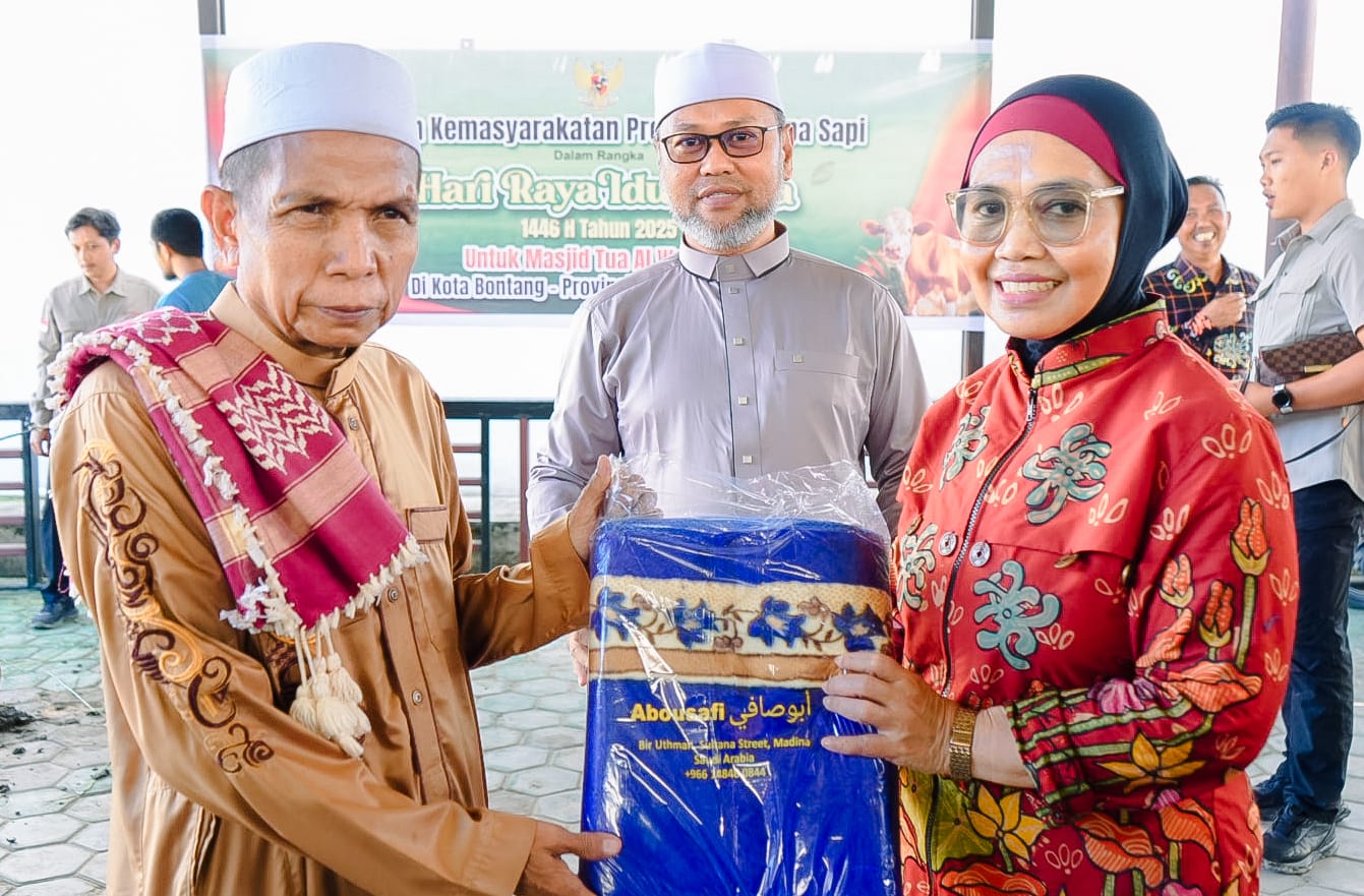Sapi Kurban Presiden Prabowo dengan Bobot 650 kg Diserahkan ke Masjid Tua Alwahab Bontang Kuala