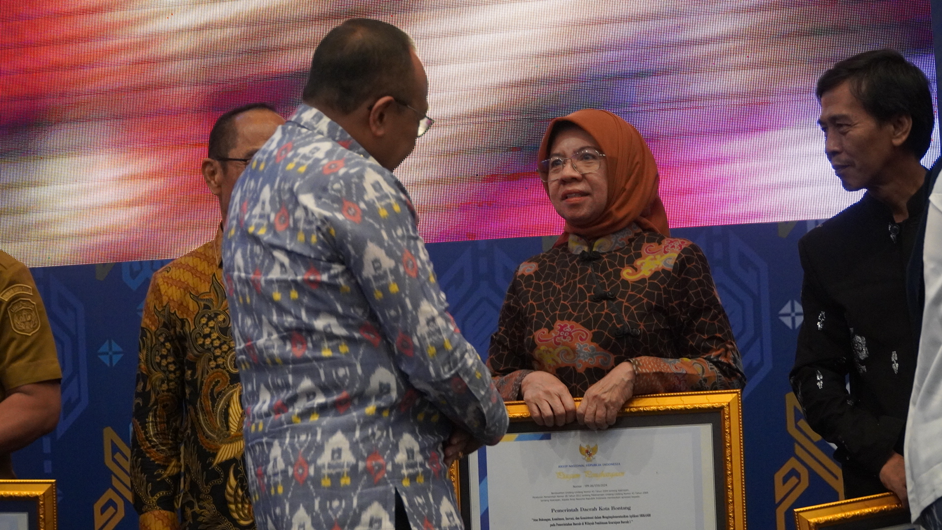 Pemkot Bontang Raih Penghargaan Kota Aktif Srikandi dari ANRI