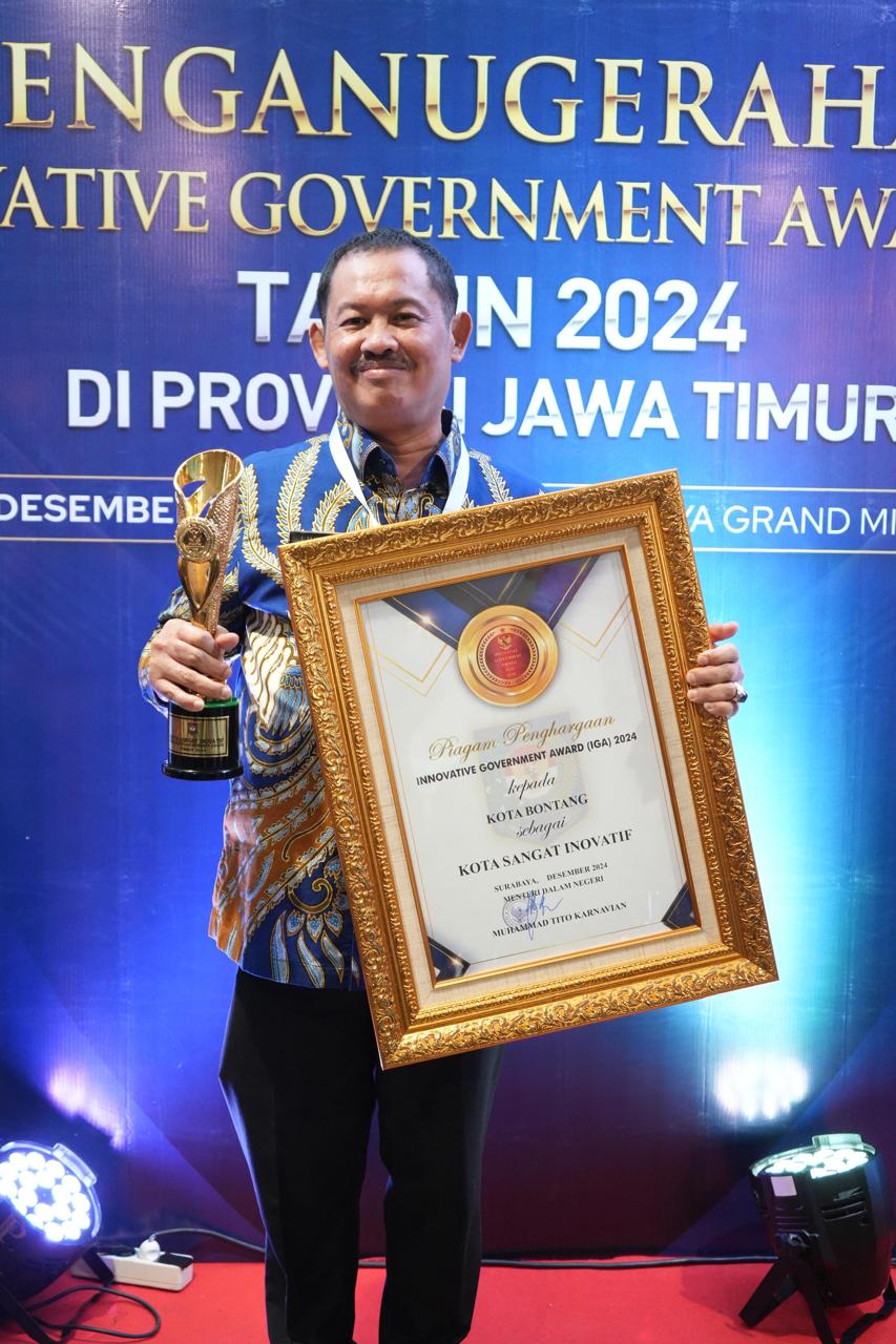 Bontang Sabet Penghargaan Kota Sangat Innovatif di Ajang IGA 2024