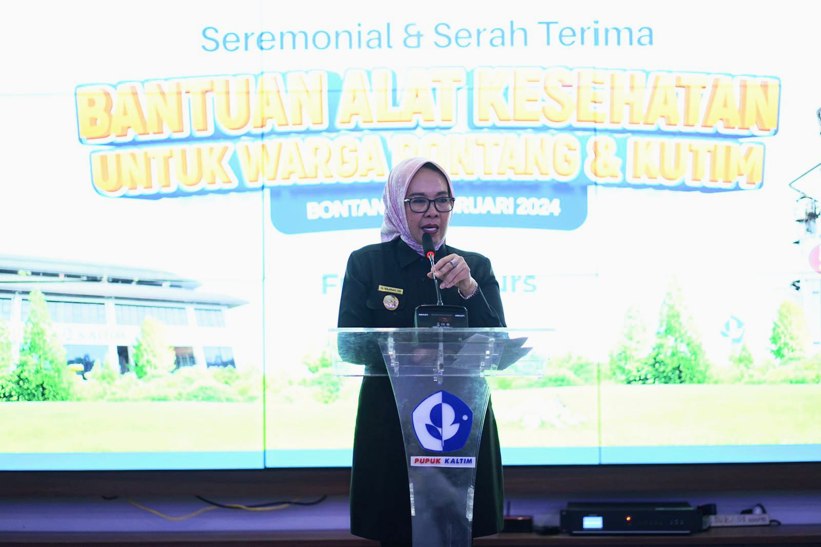 Hadiri Serah Terima Alat Kesehatan, Wawali Najirah Apresiasi PT.PKT