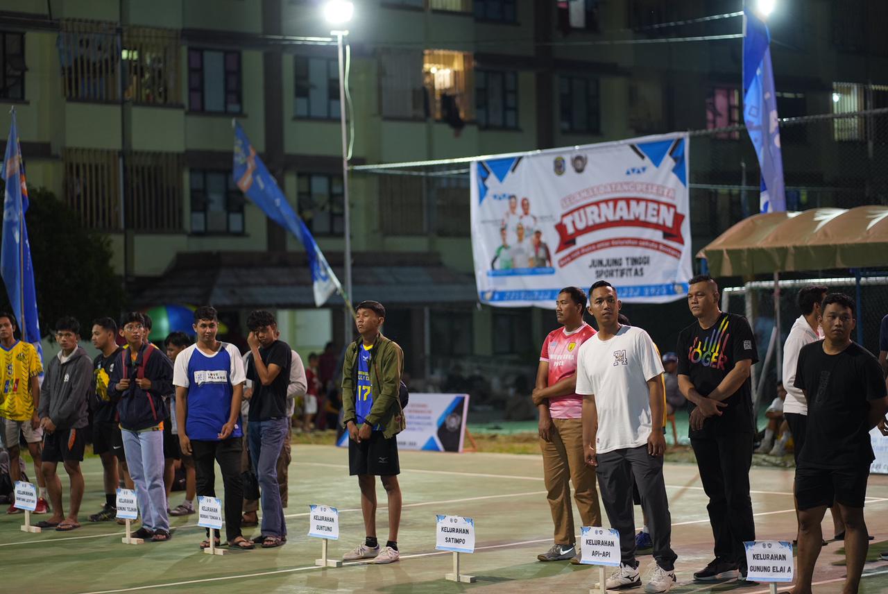 Pembukaan Turnamen Bola Voli Kelurahan Api-Api Cup Tahun 2024