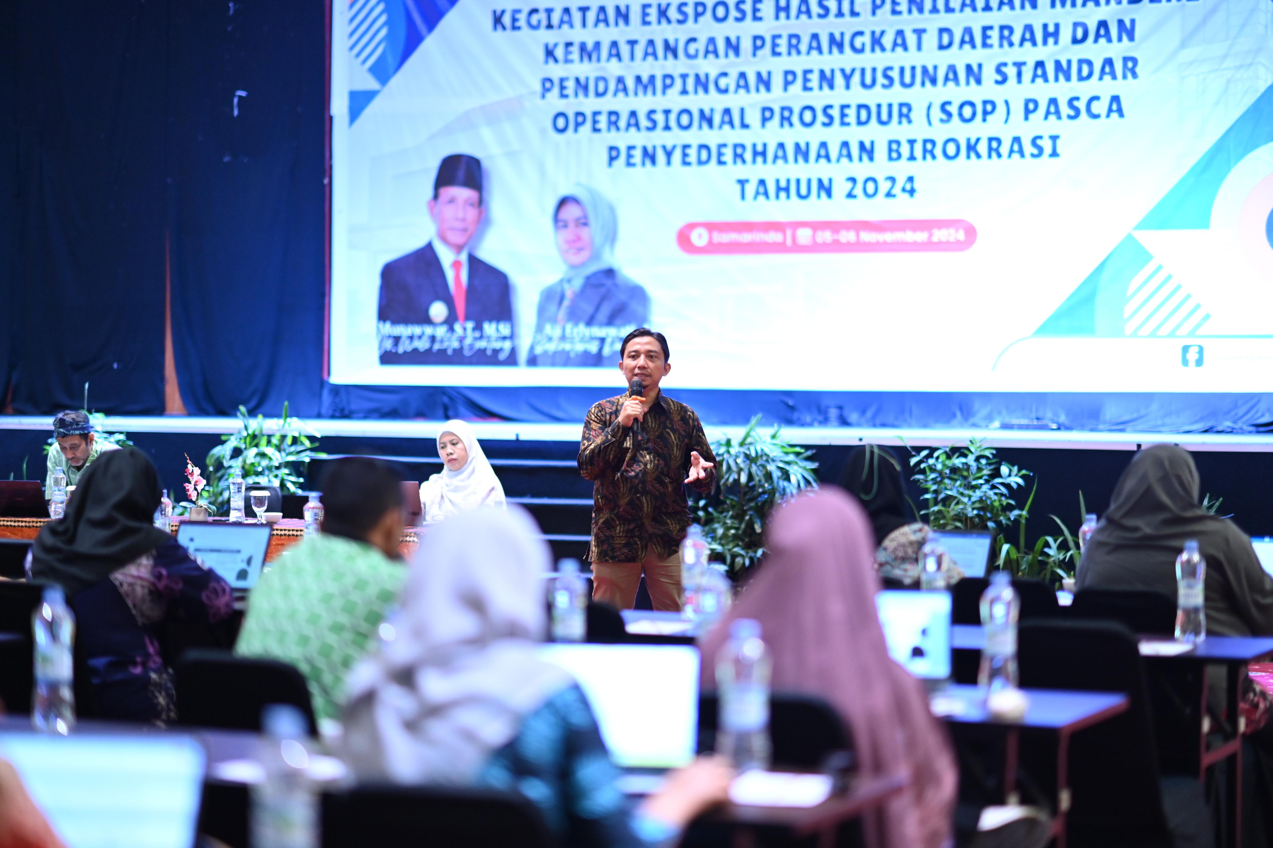 Hari Kedua Kegiatan Penyusunan SOP AP Instansi Pemerintahan, Pemkot Bontang Fokus pada Efektivitas dan Akuntabilitas