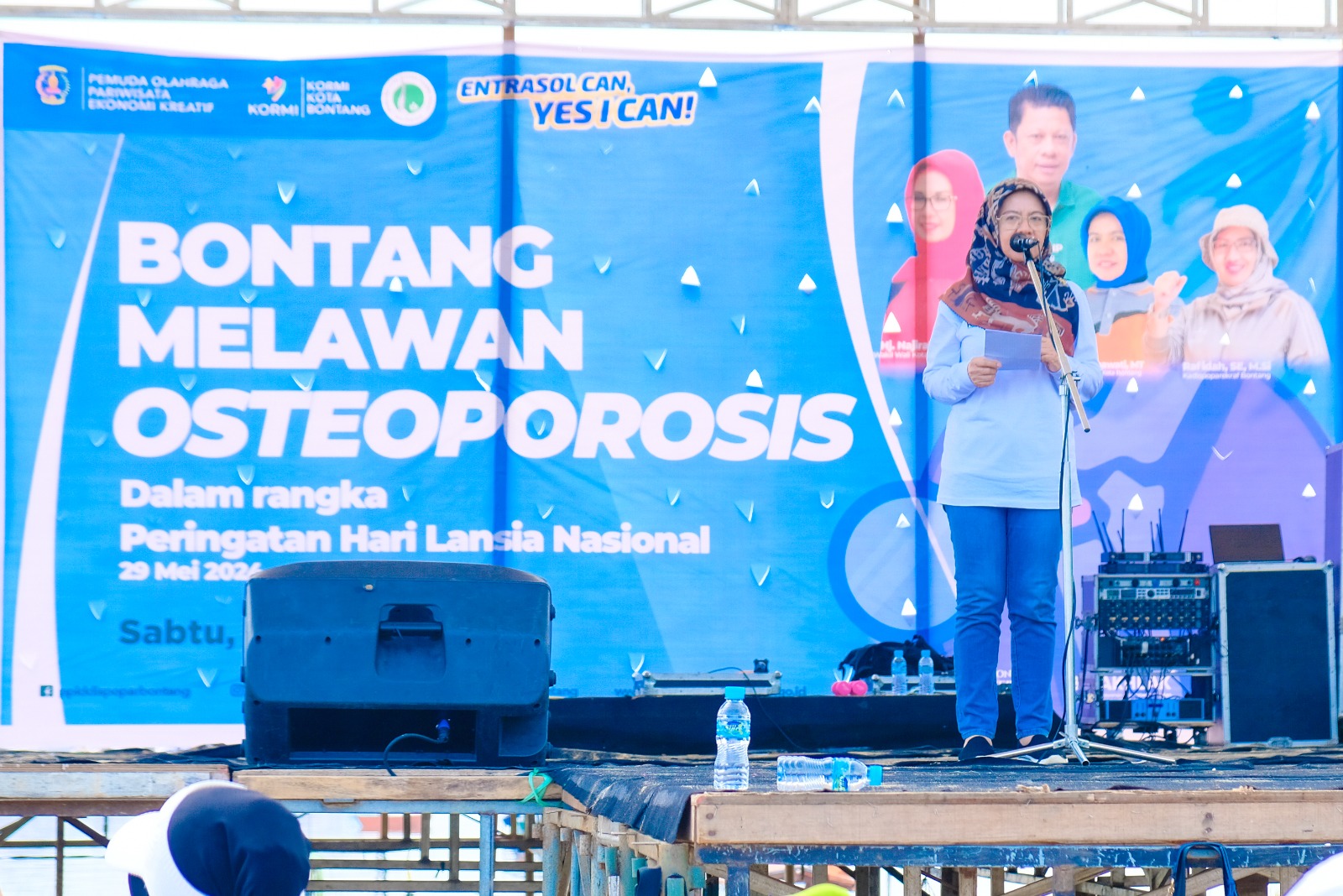 Peringati Hari Lansia ke-28, Dispopar Kota Taman Menggelar Bontang Melawan Osteoporosis