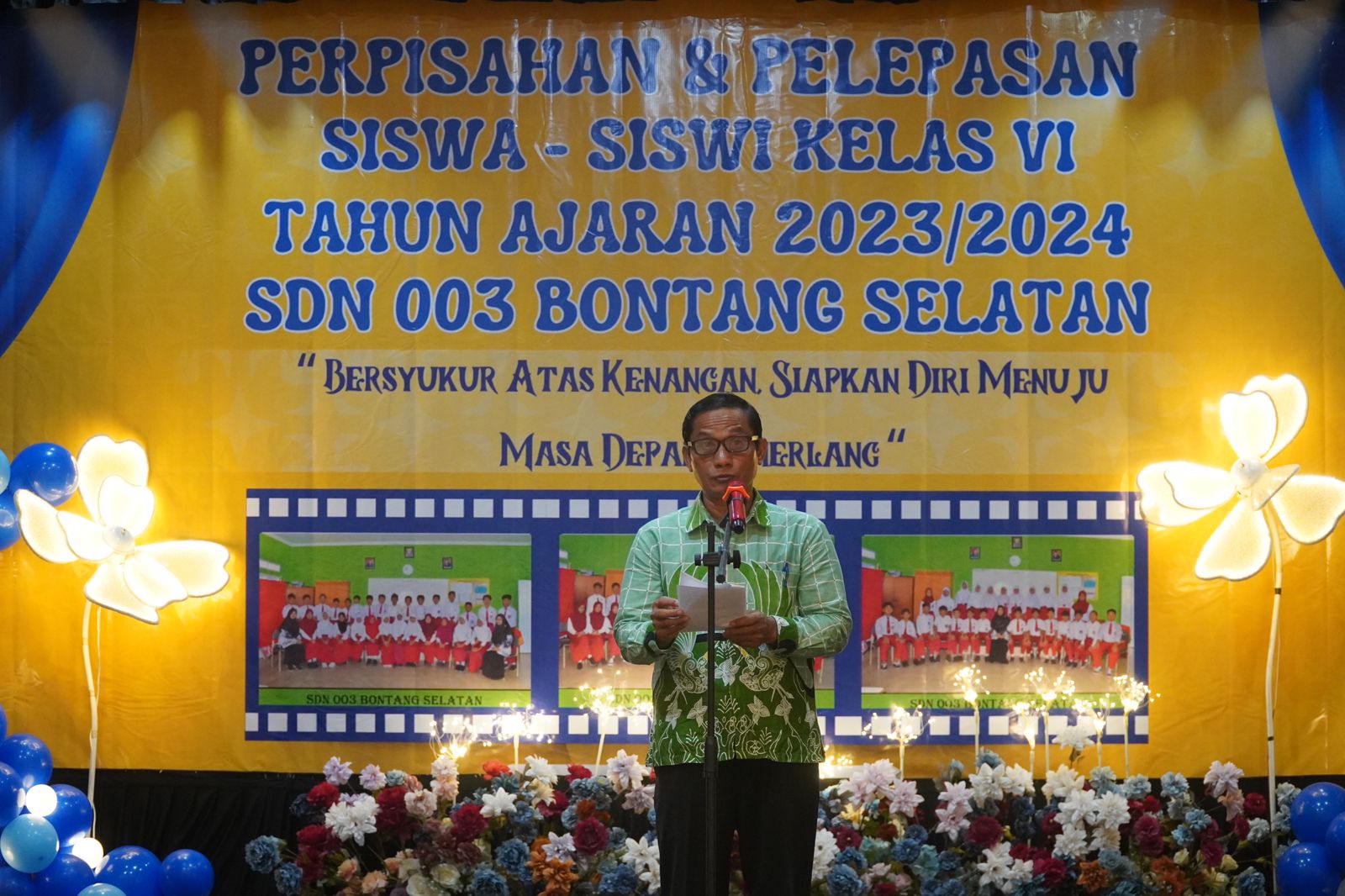 Hadiri Pelepasan Siswa-Siswa Kelas 6 SDN 003 Bontang Selatan, Staf Ahli Ekonomi : Selamat Melanjutkan ke Jenjang Yang Lebih Tinggi