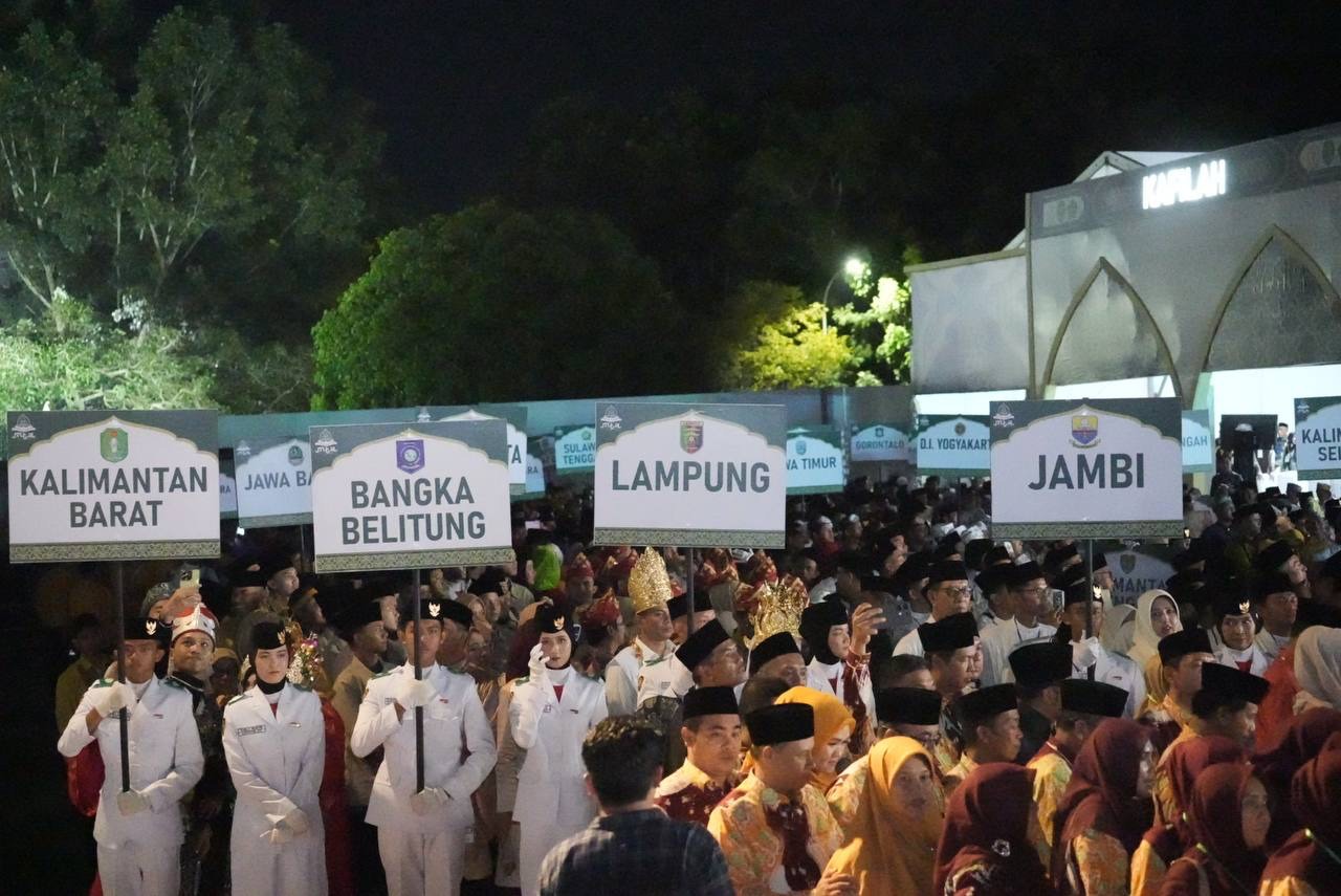 Presiden Jokowi Membuka Gelar MTQ XXX Tingkat Nasional di Samarinda, Sekda Aji Erlinawati Kawal Kafilah Kota Bontang