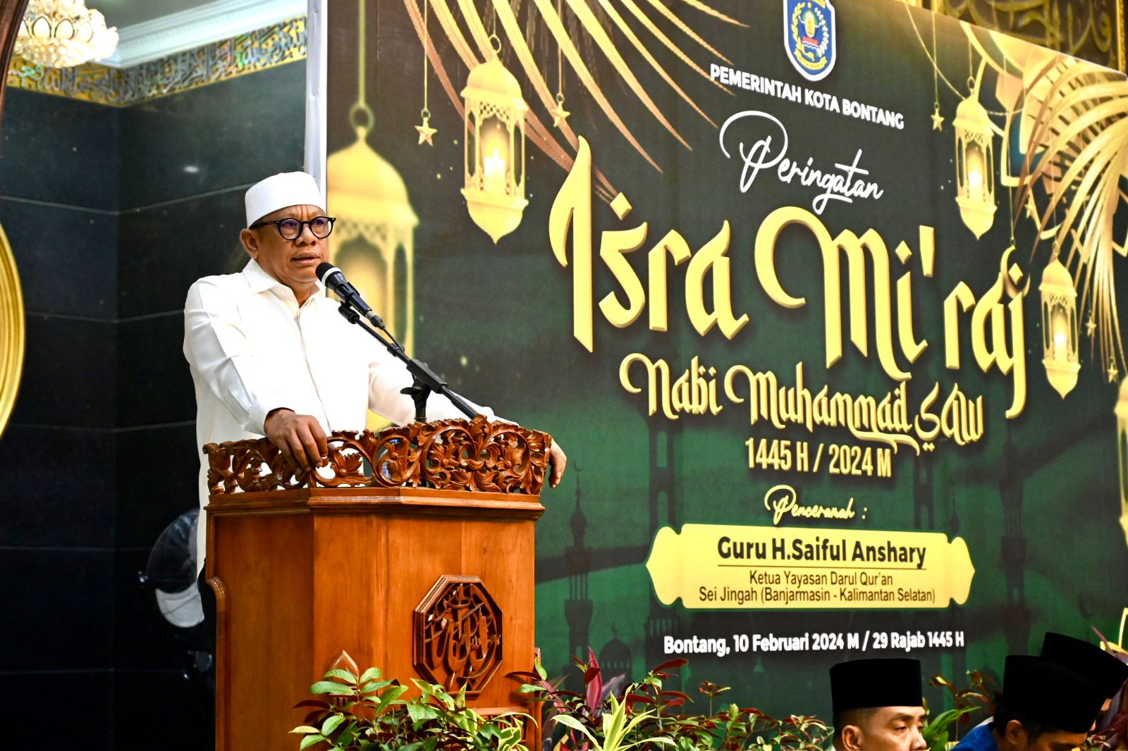 Wali Kota Bontang Hadiri Peringatan Isra' Mi'raj di Masjid Al Hijrah