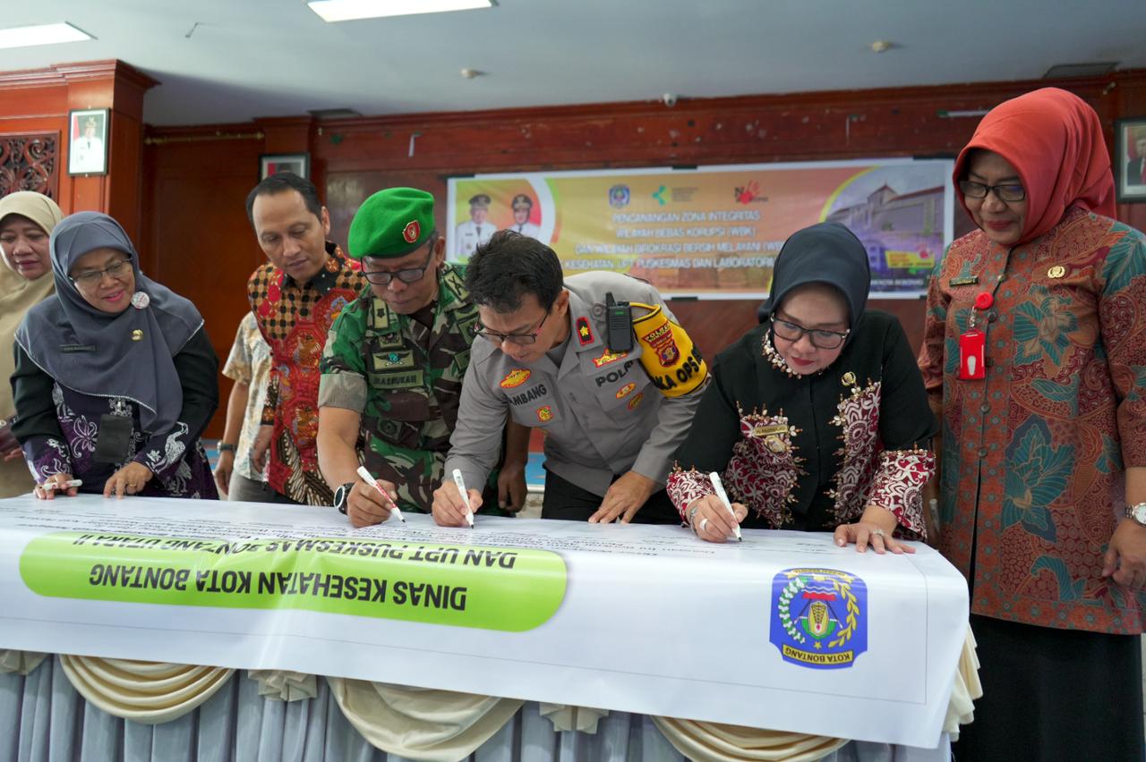 Pencanangan Zona Integritas WBK dan WBBM Dinkes dan UPT Bontang 2024