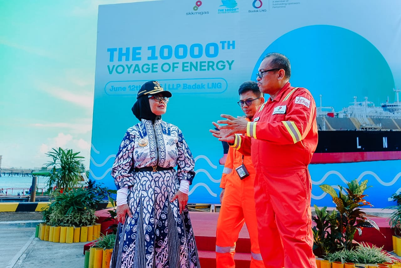 Badak LNG Lepas Pengapalan ke-10.000, Ini Pesan Wali Kota Neni