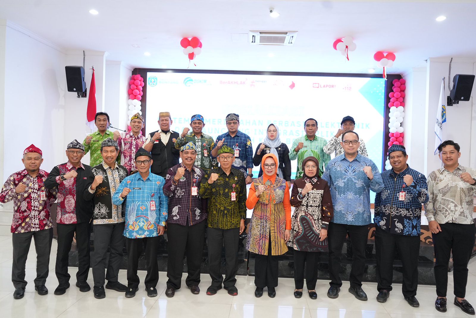Kominfo Kota Bontang  Sosialisasi SPBE, Wawali Bareng OPD Tandatangani Aksi Perubahan Strategi Integrasi Aplikasi Pemkot