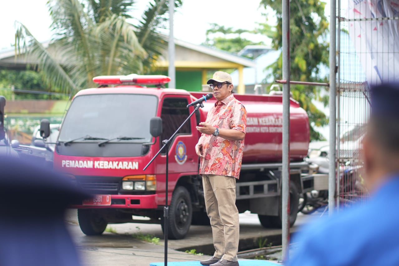 Basri Rase Pimpin Apel Gabungan, Bontang Siap Sukseskan HUT Damkar ke-106