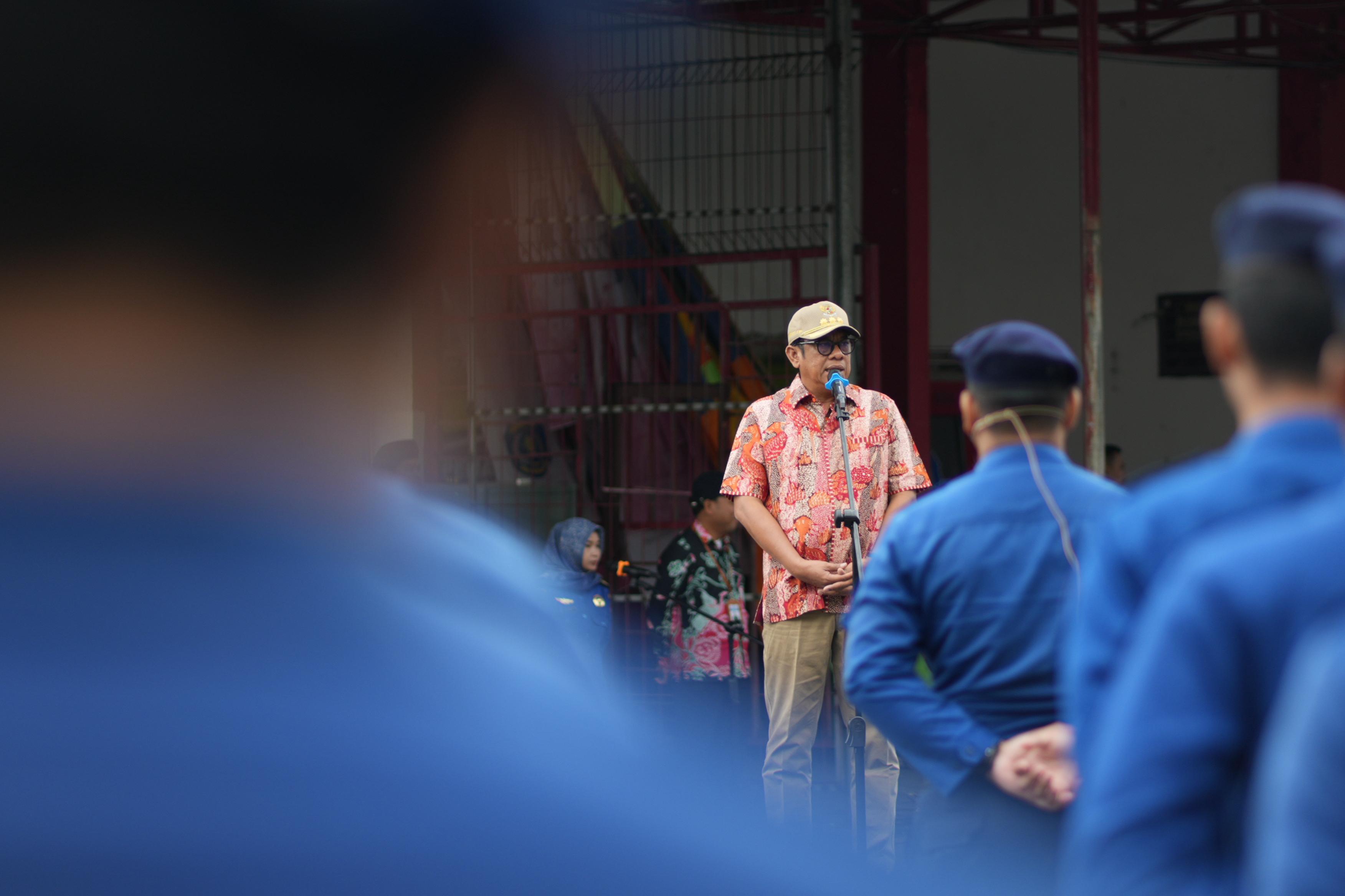Basri Rase Pimpin Apel Gabungan, Bontang Siap Sukseskan HUT Damkar ke-106