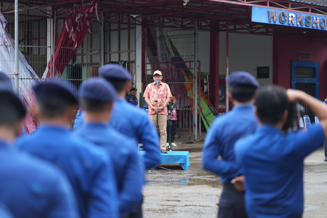 Basri Rase Pimpin Apel Gabungan, Bontang Siap Sukseskan HUT Damkar ke-106