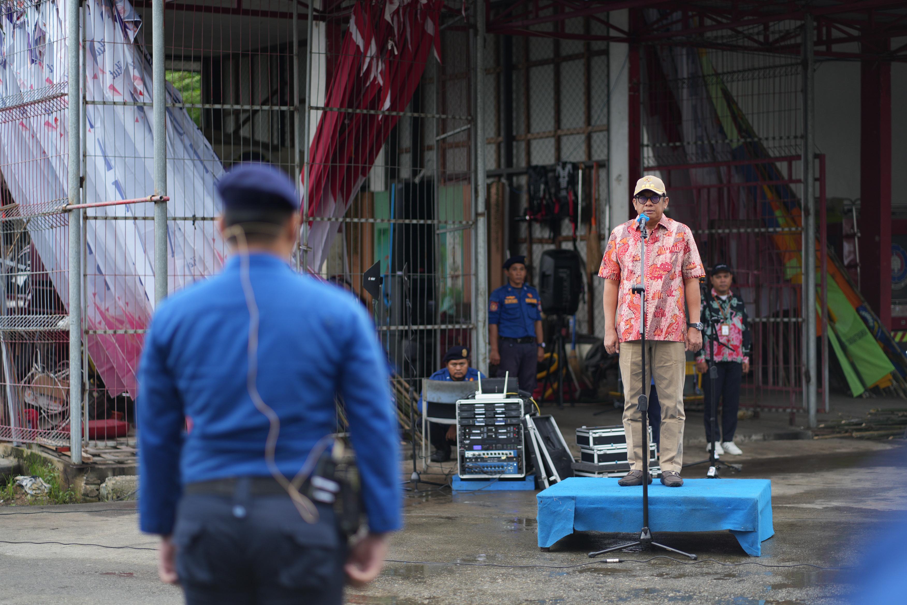 Basri Rase Pimpin Apel Gabungan, Bontang Siap Sukseskan HUT Damkar ke-106