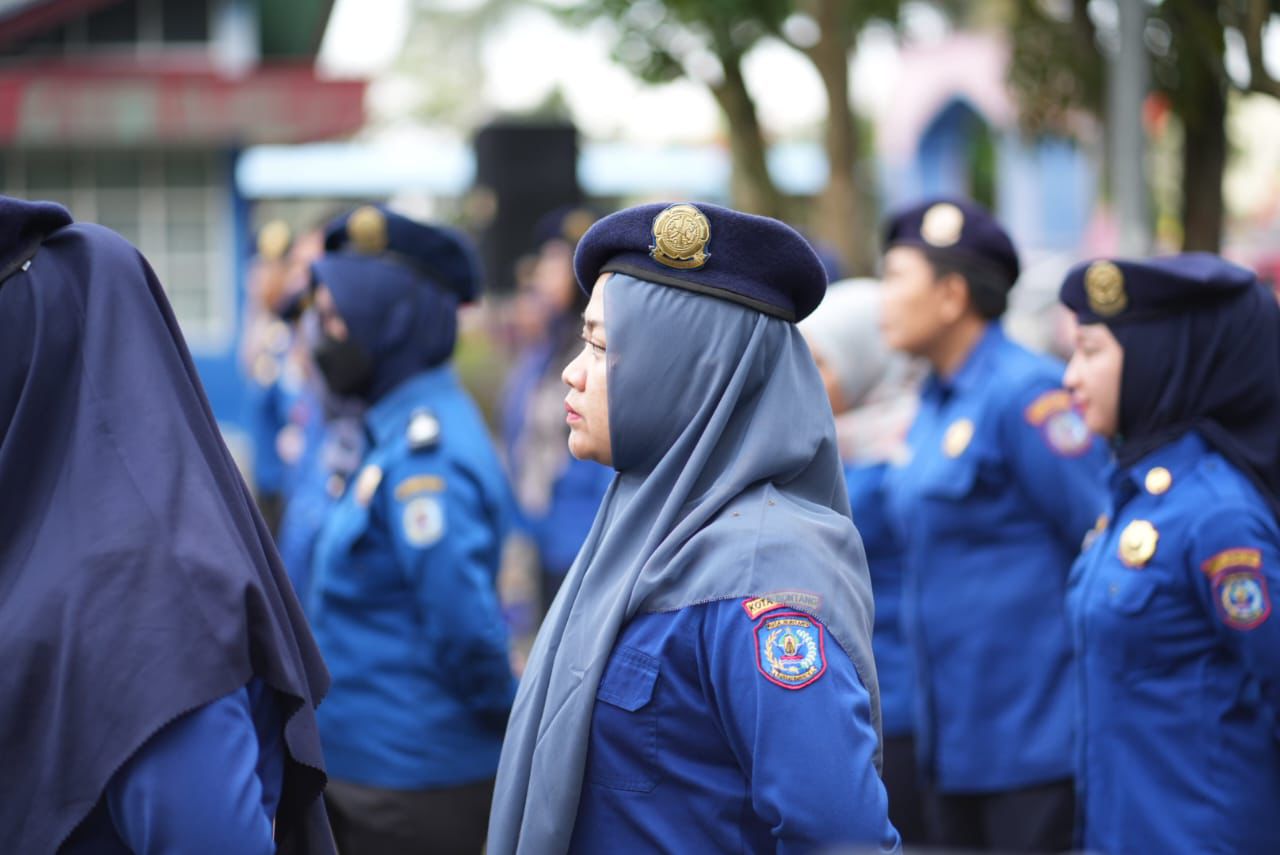 Basri Rase Pimpin Apel Gabungan, Bontang Siap Sukseskan HUT Damkar ke-106