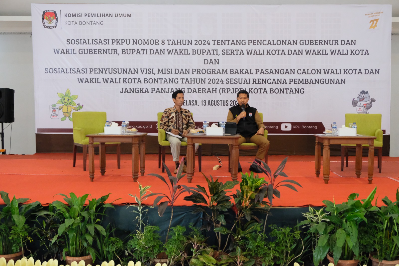 KPU Kota Bontang Gelar Sosialisasi Tahapan Pencalonan Wali Kota dan Wakil Wali Kota pada Pilkada Serentak 2024