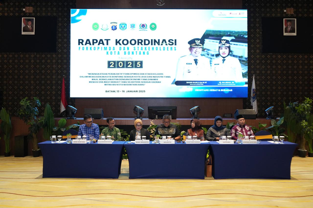 Rakor Forkopimda Kota Bontang, Tingkatkan Peran Menuju Kota Jasa dan Industri Berkelanjutan