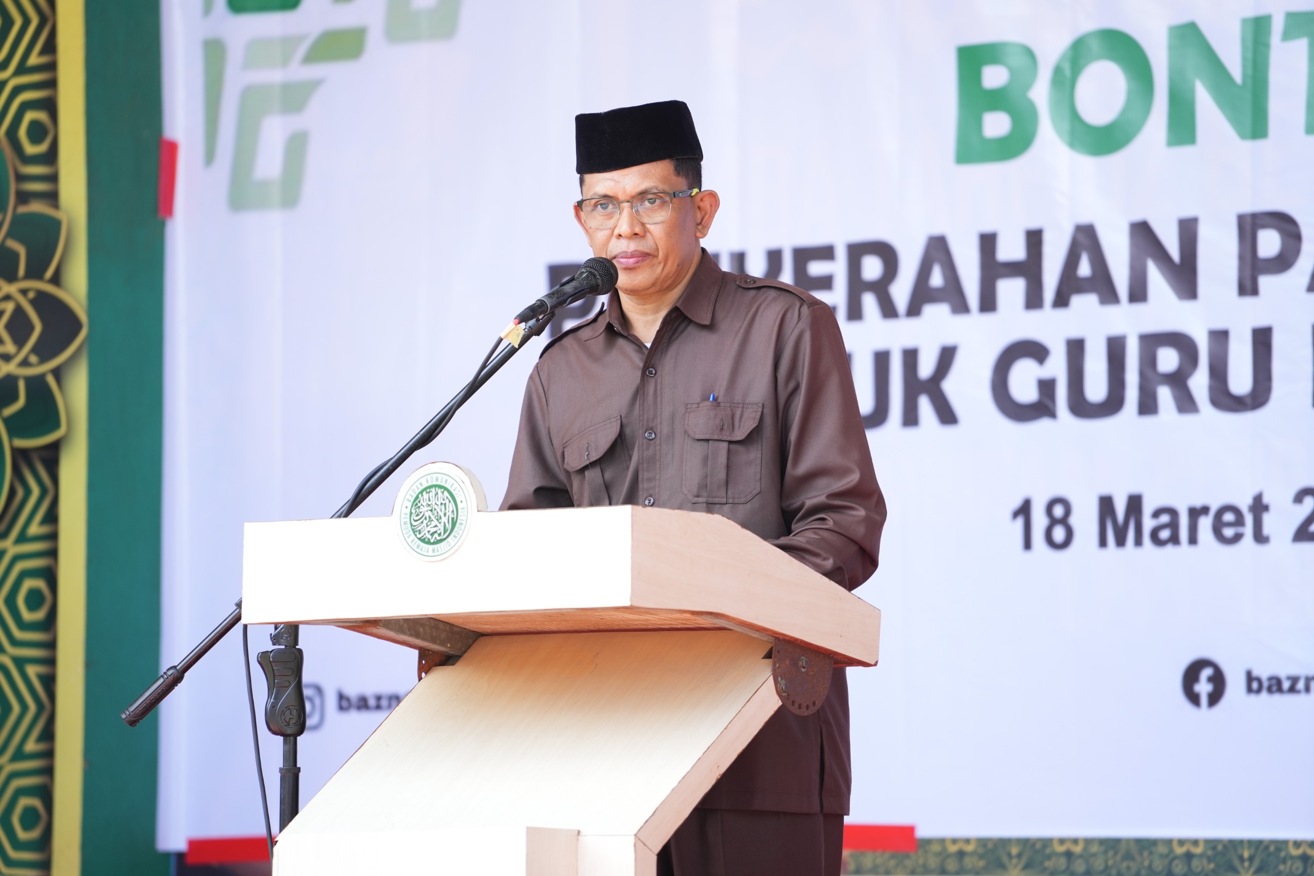 1242 Guru Ngaji di Lingkungan BKPRMI Terima Paket Ramadhan dari Baznas