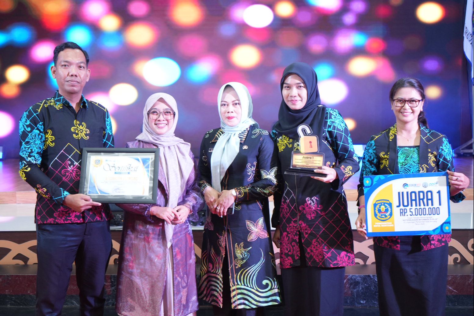 BKPSDM Jawara PPID OPD, Satimpo Sabet 2 Kejuaraan dalam Anugerah PPID dan KIM Diskomimfo 2024