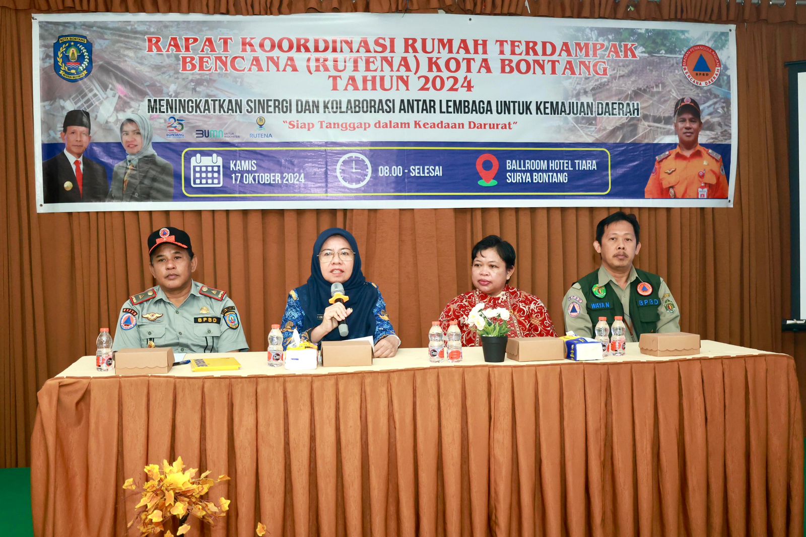 BPBD Kota Bontang Gelar Rapat Koordinasi Rumah Terdampak Bencana (RUTENA): Siap Tanggap Darurat