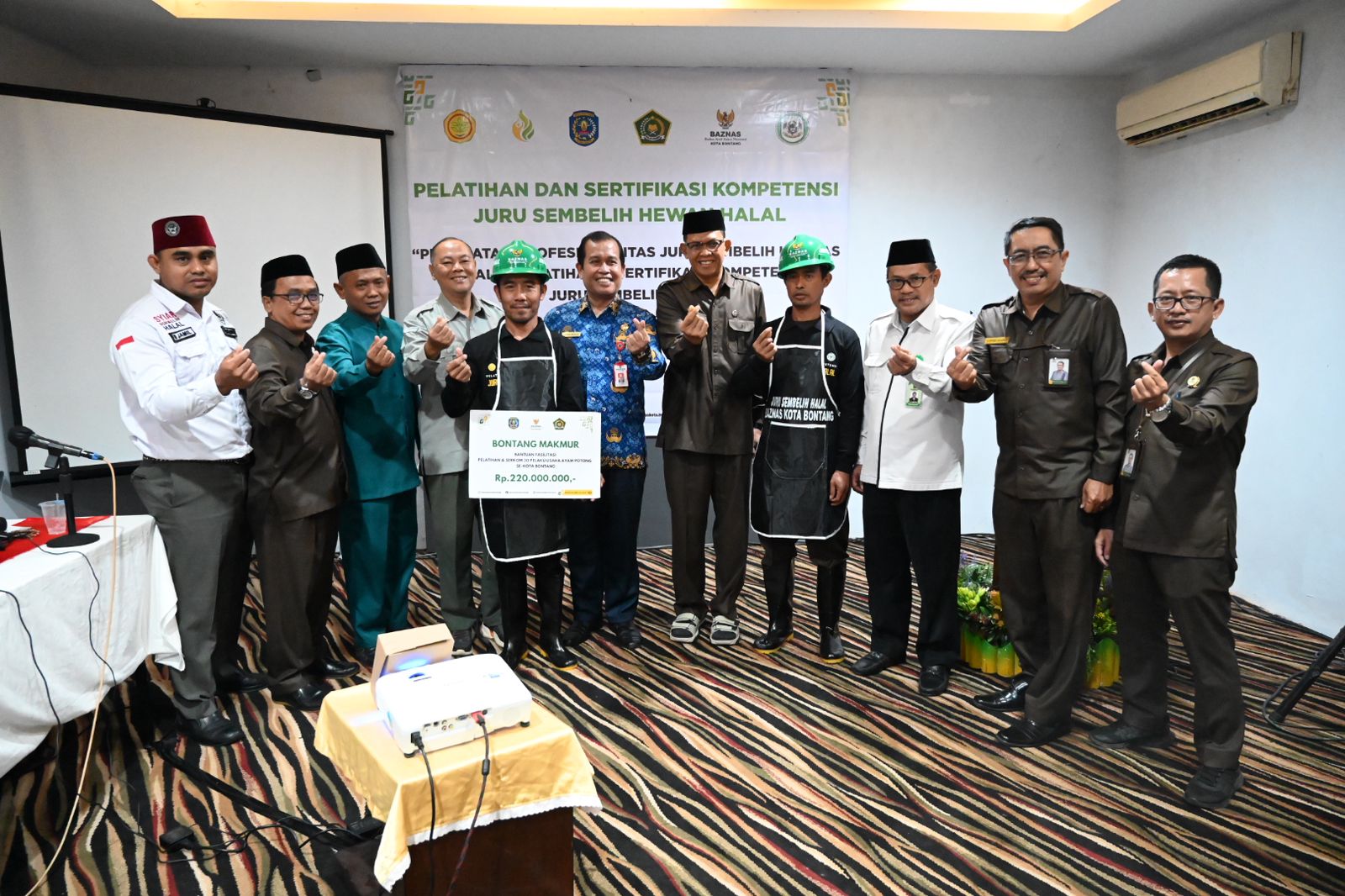 Baznas dan DKP3 Gelar Pelatihan Sertifikasi Juru Sembelih Halal