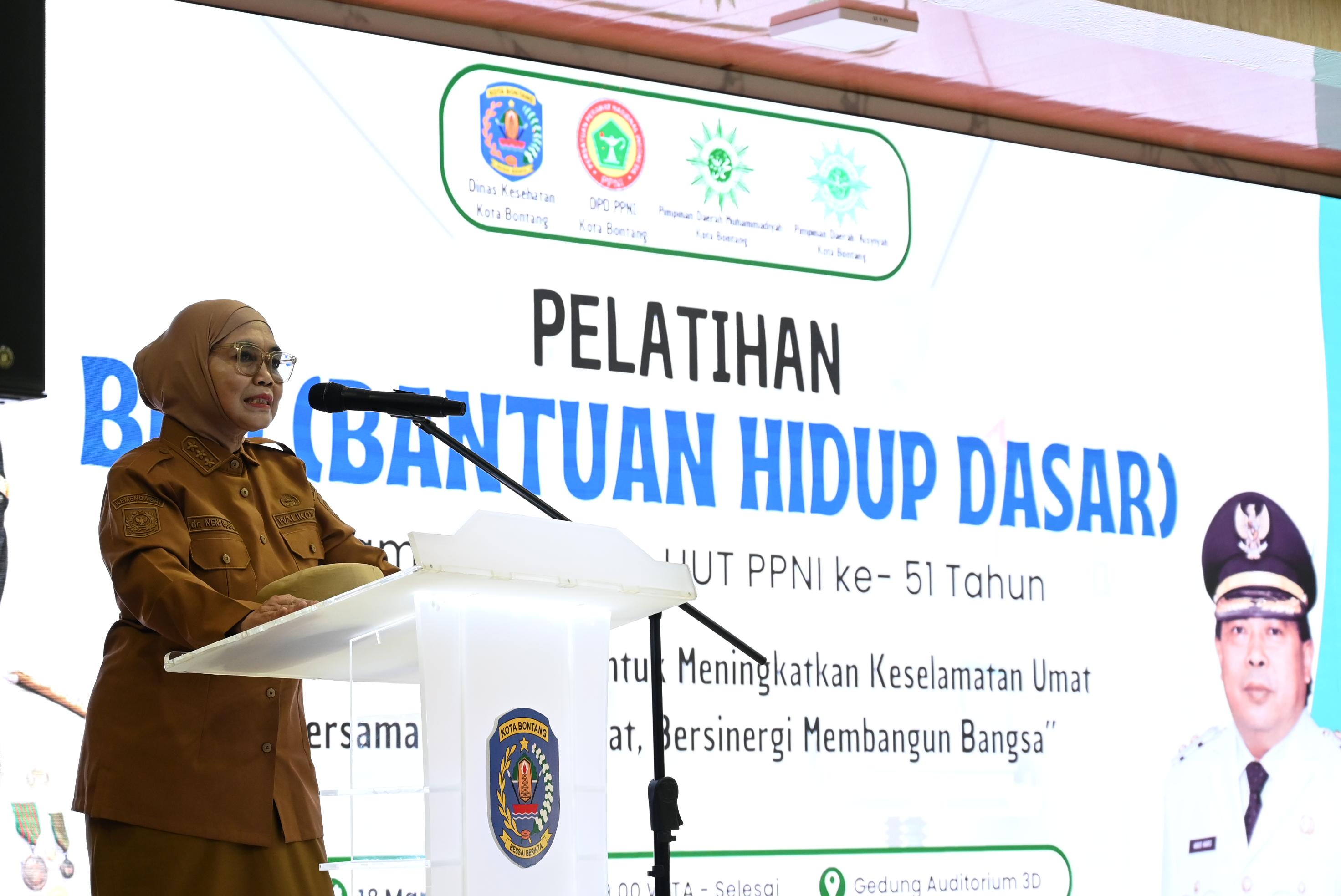 HUT PPNI Ke- 51 , DPD PPNI Kota Bontang Beri Pelatihan Basic Life Support Untuk Guru Aisyiyah Kota Bontang