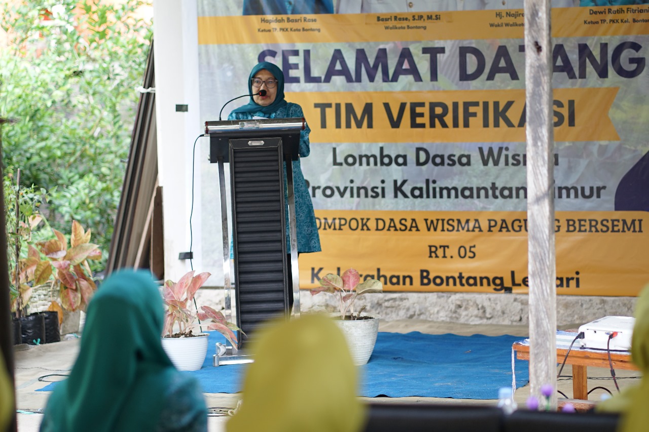 Pelaksanaan Verifikasi Lapangan Lomba Dawis di Kelurahan Pagung Bontang Selatan