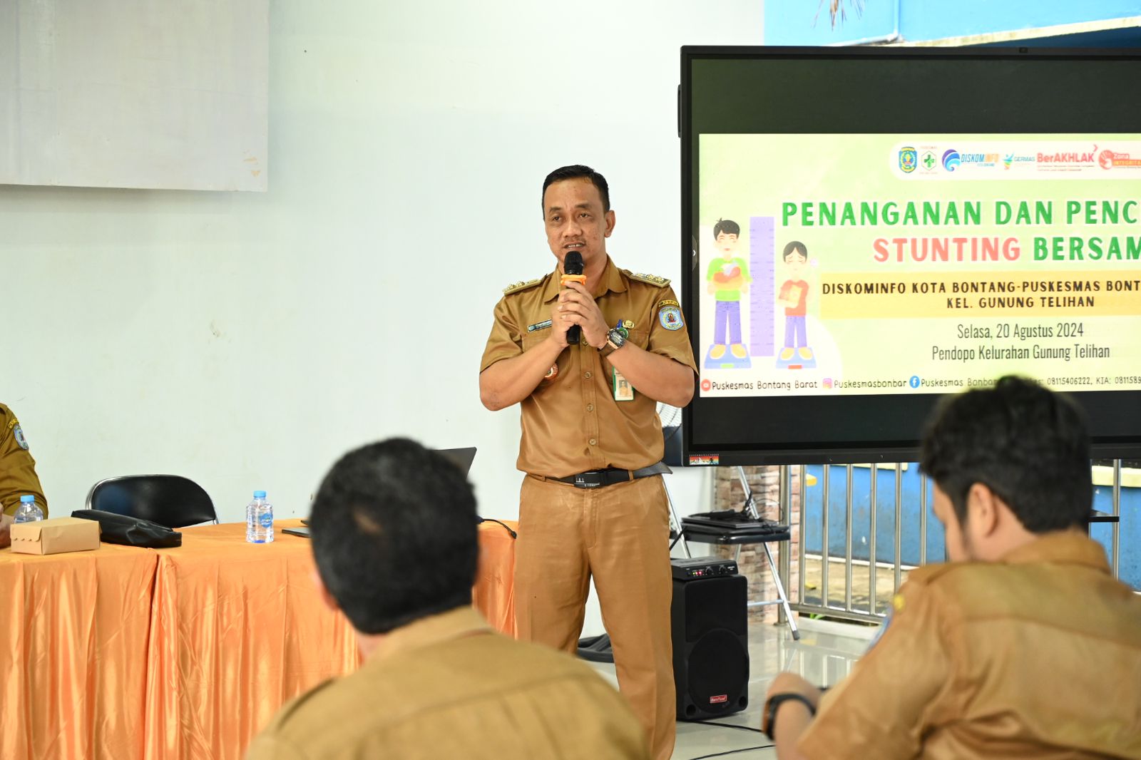 Diskominfo Bontang Gandeng PT. Telkom Evaluasi Program PMT dan Pencegahan Stunting di Kelurahan Gunung Telihan