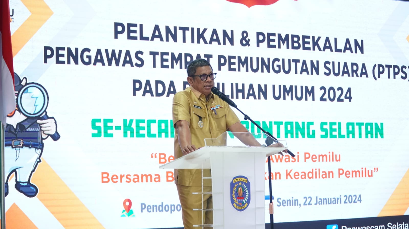 PTPS Kecamatan Bontang Selatan Resmi Dilantik, Basri Imbau Netralitas dan Integritas