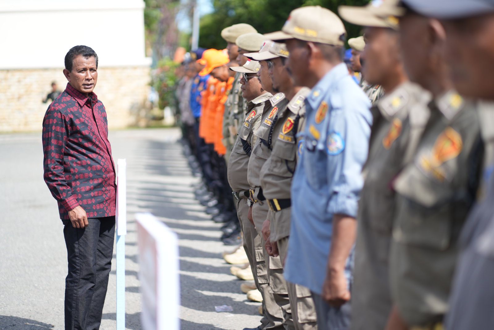 Munawwar Pimpin Apel PAM TPS: Pastikan Keamanan dan Kondusifitas Pilkada Bontang