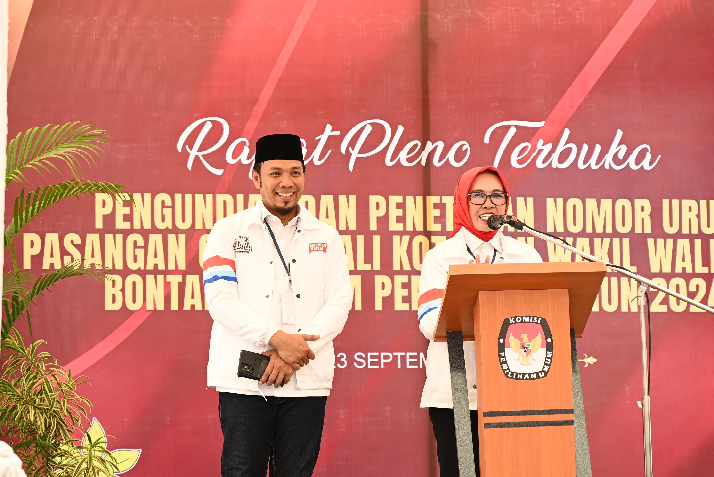 KPU Bontang Tetapkan Nomor Urut Pasangan Calon Wali Kota dan Wakil Wali Kota untuk Pilkada 2024