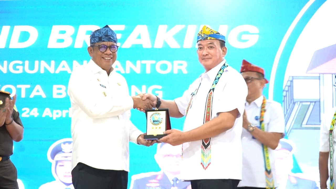 Ground Breaking Pembangunan Kantor BNN Kota Bontang Resmi Dilaksanakan Setelah Tertunda Beberapa Tahun