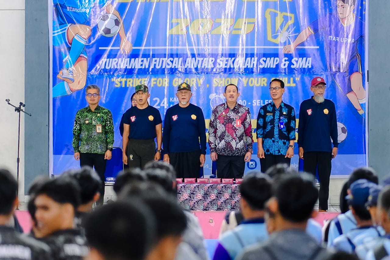 Turnamen Futsal Piala SMABU Resmi Dibuka, 25 Tim Berlaga di GOR Loktuan