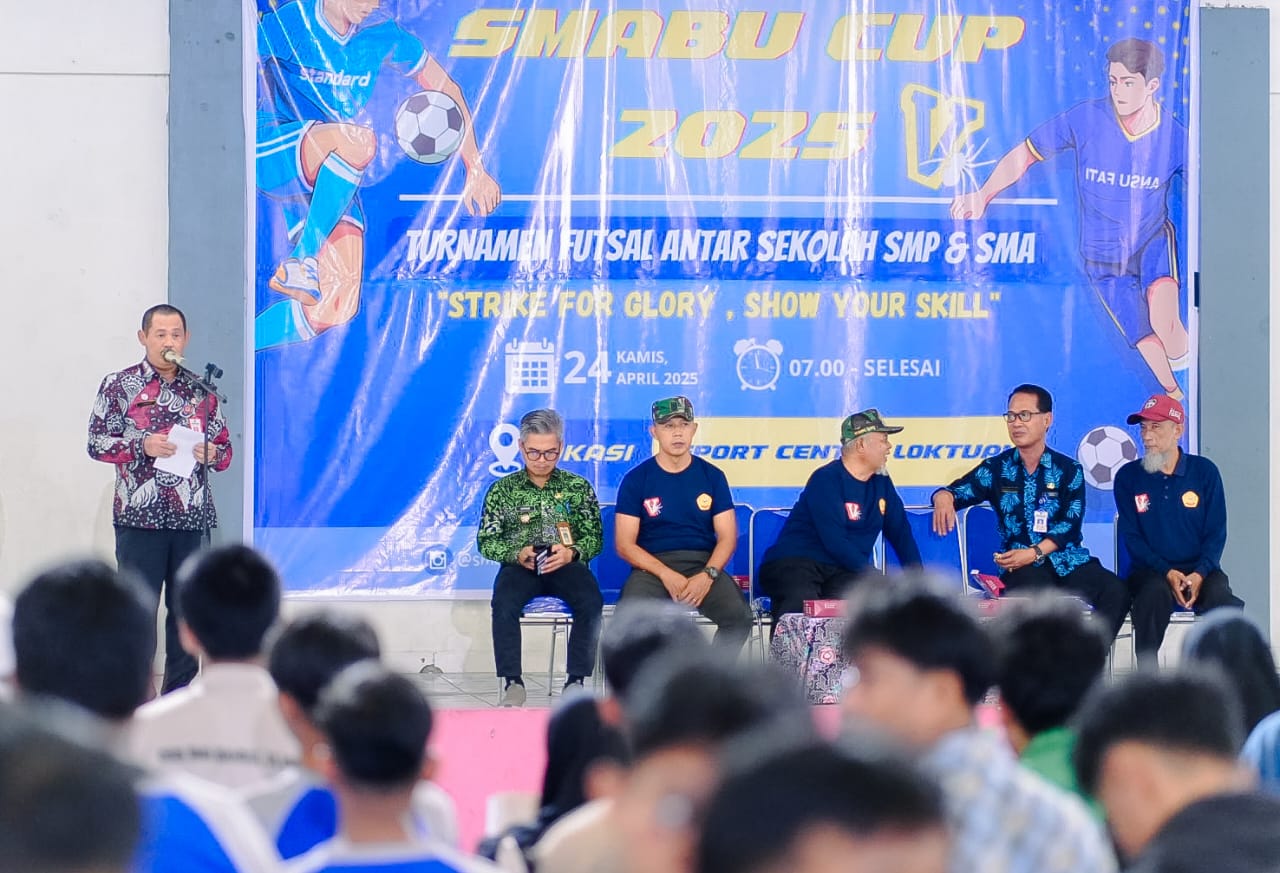 Turnamen Futsal Piala SMABU Resmi Dibuka, 25 Tim Berlaga di GOR Loktuan