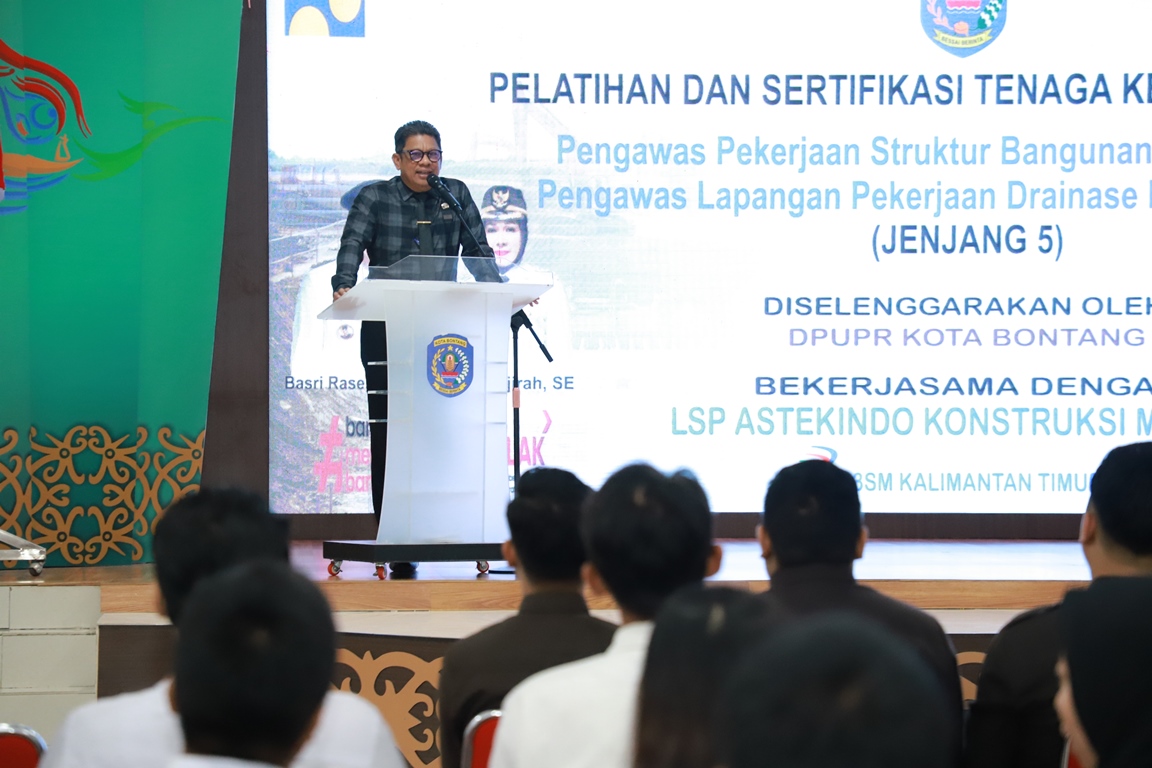Tingkatkan SDM Handal, PUPR Menjaring 50 Warga Bontang Mengikuti Pelatihan dan Sertifikasi Tenaga Kerja Konstruksi