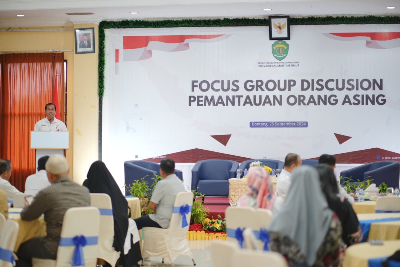 BAKESBANGPOL KALTIM GELAR FGD PEMANTAUAN ORANG ASING DI KOTA BONTANG